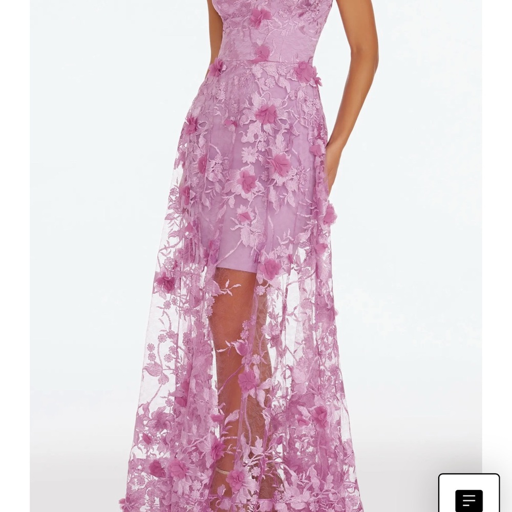Dress The Population Pink Floral Maxi Dress